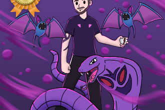 draw you as pokemon trainer, custom drawing