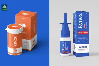 box layout, kraft box, pharmaceutical medicine box, or bespoke product packaging