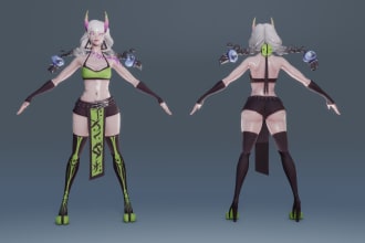 do 3d stylized character modeling for printing, games and animations