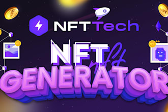 make you a nft generator that can generate upto 10,000 nft