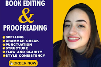 proofread and copy edit your english text, book and manuscript
