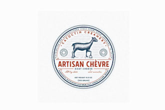 design family owned artisan cheesemaking dairy logo