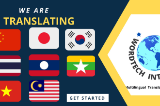 translate chinese, japanese, korean, vietnamese, thai, malay,  and lao
