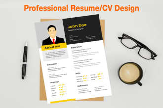 design professional resume or CV