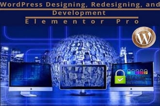 design attractive elementor pro wordpress website free SSL