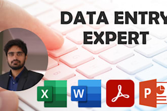 be your virtual assistant, data entry person
