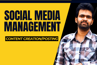 be social media manager, content creator and marketer