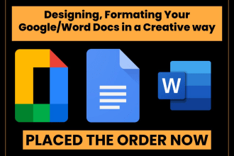 do professional google docs formatting and editing services
