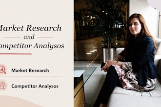 conduct market research and competitor analysis