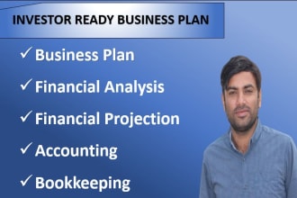 do business plan, accounting, financial bookkeeping, analysis and projection