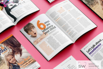 create a professional newsletter or magazine design