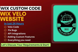 make your site professional with advance wix velo code