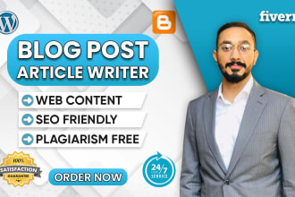 write SEO optimized blog posts and articles for your website