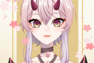 draw custom anime character, vtuber or fanart for you