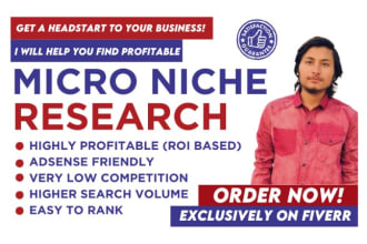 do profitable and less competitive micro niche research