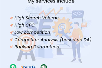 do in depth SEO keyword research and  competitor analysis