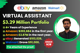 be your amazon, ebay, walmart virtual assistant
