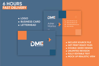 design logo, business card and letterhead