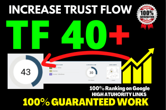 increase url trust flow tf 40 plus with quality link