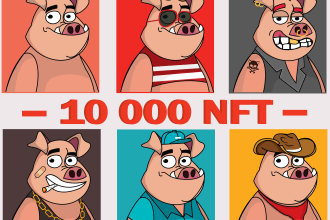 design and draw your nft cartoon character