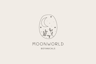 design hand drawn simple minimalist line art logo