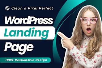 do wordpress landing page design or elementor landing page design