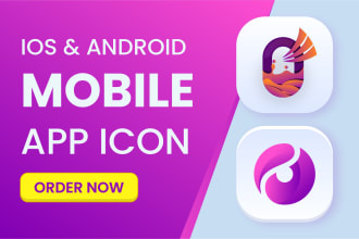 design modern app icon logo