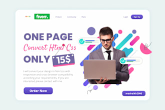 do UI responsive web page html css