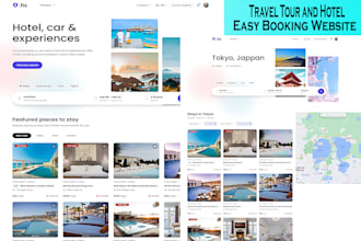 create an easy travel tour and hotel booking website