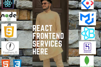 do front end designing using react js, react bootstrap, ant design and mui