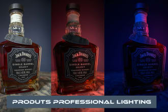 do commercial products retouching, lightning, background