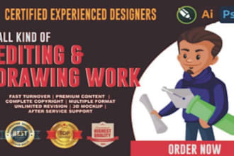 graphic designing in photoshop and coreldraw docoment edit