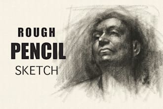 draw a rough charcoal sketch