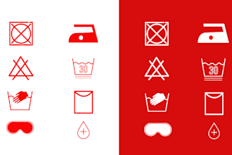 design flat modern custom icon set and app icon