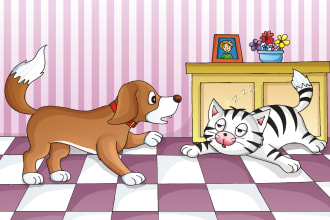 draw custom artwork of your cherished pet animal