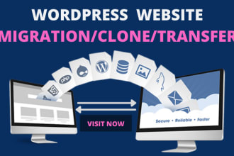 migrate, clone, backup, restore, transfer wordpress website