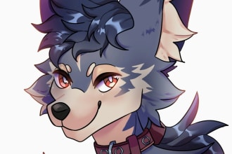 draw a good headshot icon for your furry character