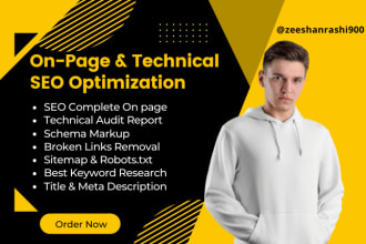 do technical yoast SEO and website on page optimization