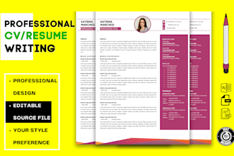design professional resume and modern cv template