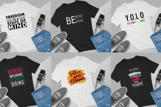 design trendy typography t shirt and custom graphic t shirt design