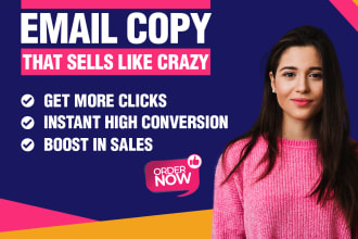 do sales email copywriting for sales email sequences and cold campaigns