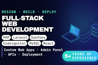 be your php developer for laravel symfony codeigniter