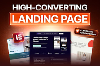 build wordpress landing page design elementor landing page