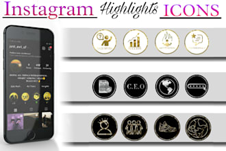 create instagram story highlight covers icons design