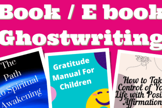 ghostwrite your wellness, self help and spiritual e book