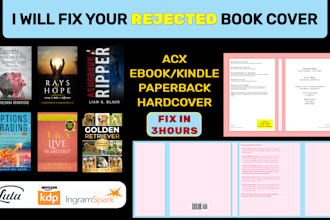 fix your rejected book cover