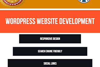 create clean and modern wordpress website