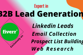 do authentic b2b linkedin lead generation, email list building