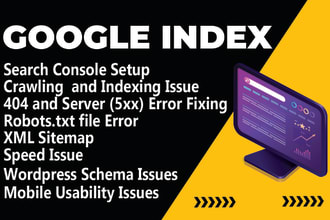 fix google search console errors,coverage issues and index your site