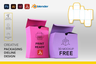 do custom box dielines template and design